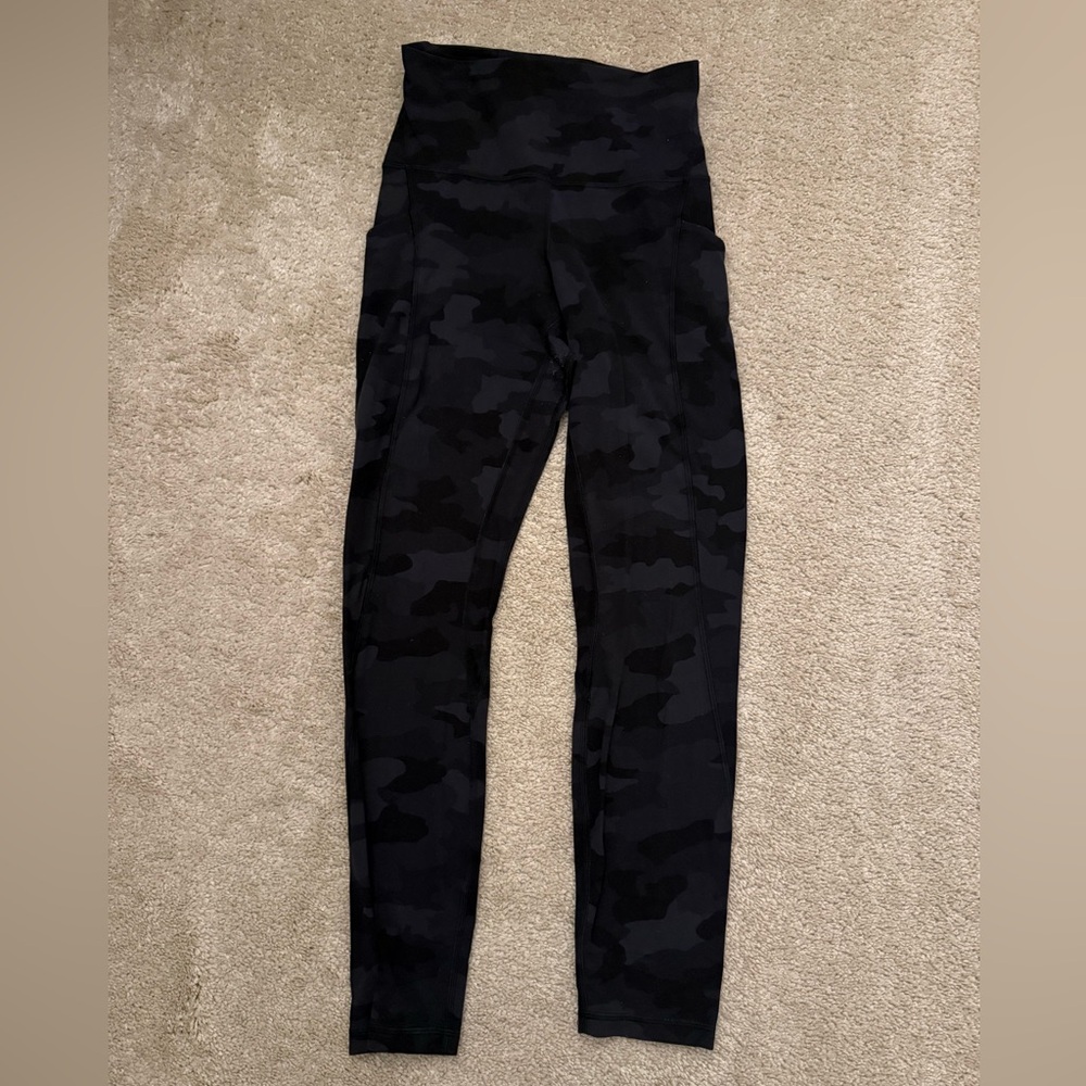 Lululemon camo leggings 25 inch inseam